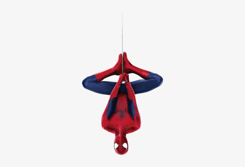 820x559 Spiderman Background Png Spider Man - Spiderman Hanging Upside Down Drawing