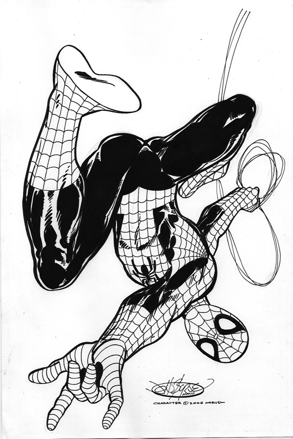 600x898 Byrne Robotics Simple Q For Jb - Spiderman Hanging Upside Down Drawing