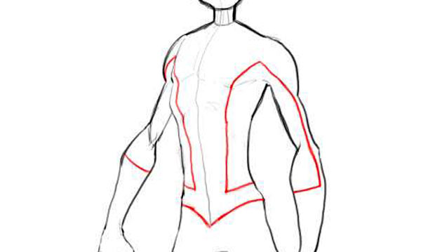 600x359 How To Draw Spiderman - Spiderman Head Drawing