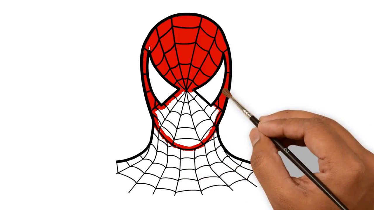 Spiderman Head Drawing at Explore collection of