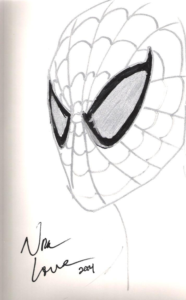 Spiderman Head Drawing At Paintingvalley.com 