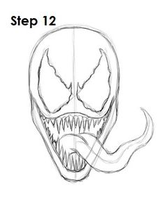 236x305 Spider Man's Mask Tutorial - Spiderman Head Drawing