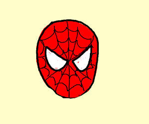 300x250 Spiderman's Head Drawing - Spiderman Head Drawing