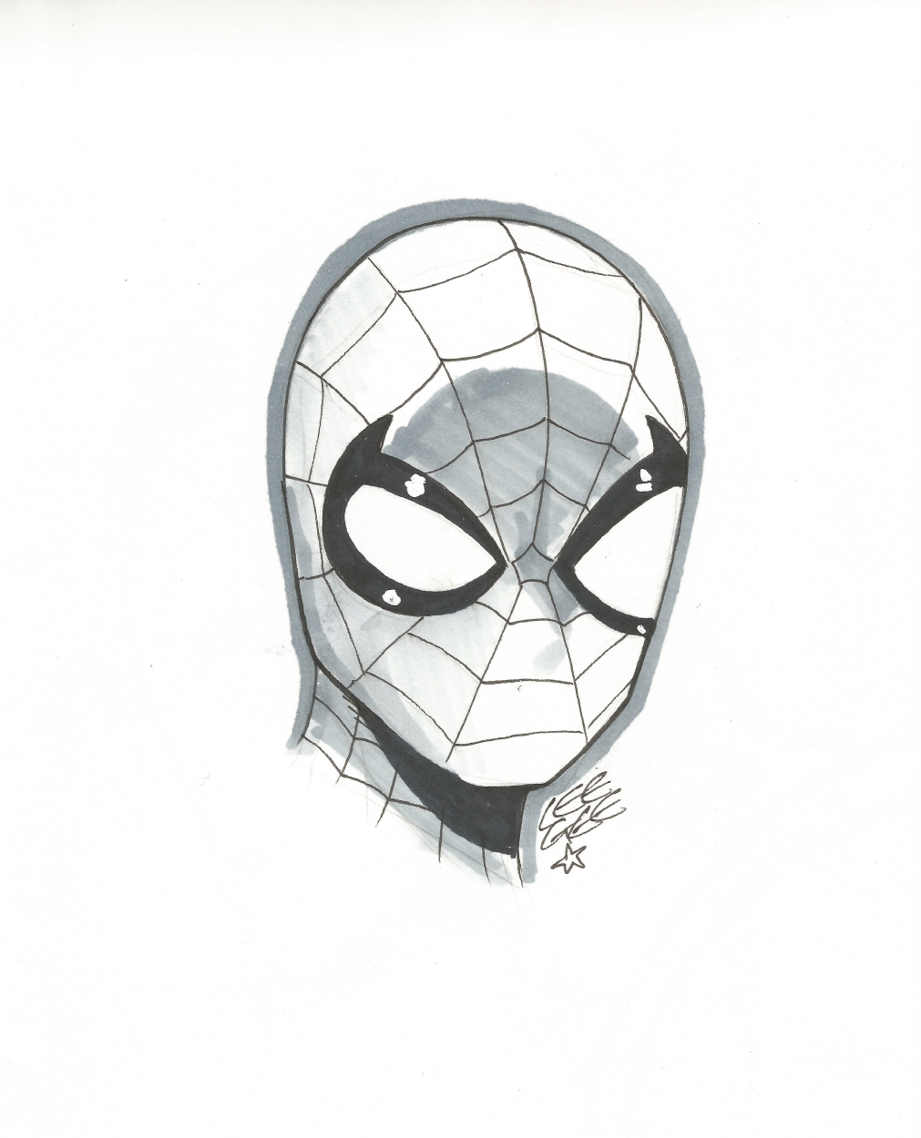 Spiderman Head Drawing at Explore collection of