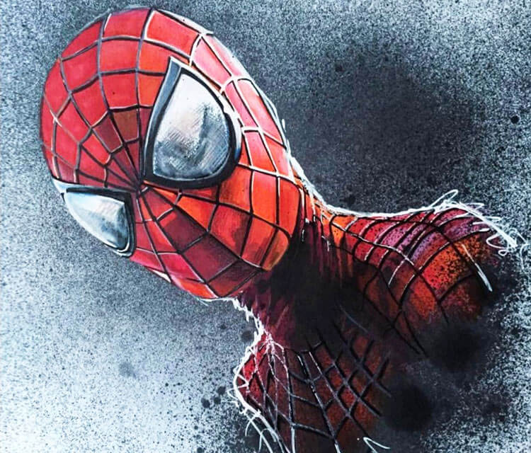 750x640 Spiderman Drawing - Spiderman Images For Drawing
