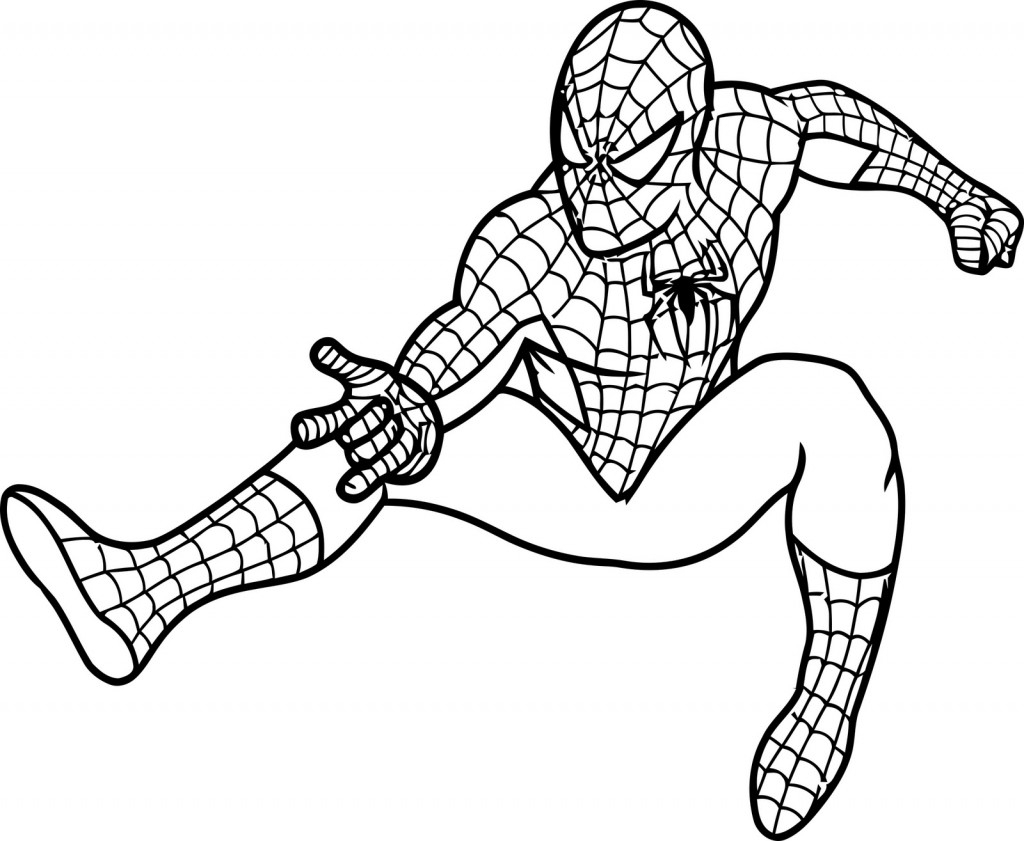 1024x841 Spiderman Drawing Free Download - Spiderman Images For Drawing