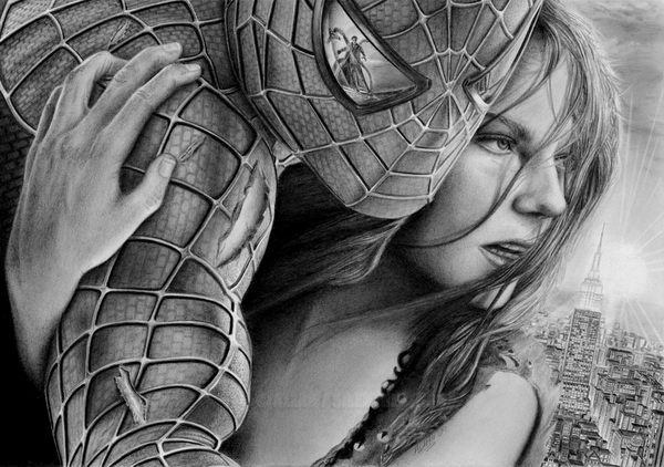 600x422 Best Drawings Cool Spiderman Drawing Images On Designspiration - Spiderman Images For Drawing
