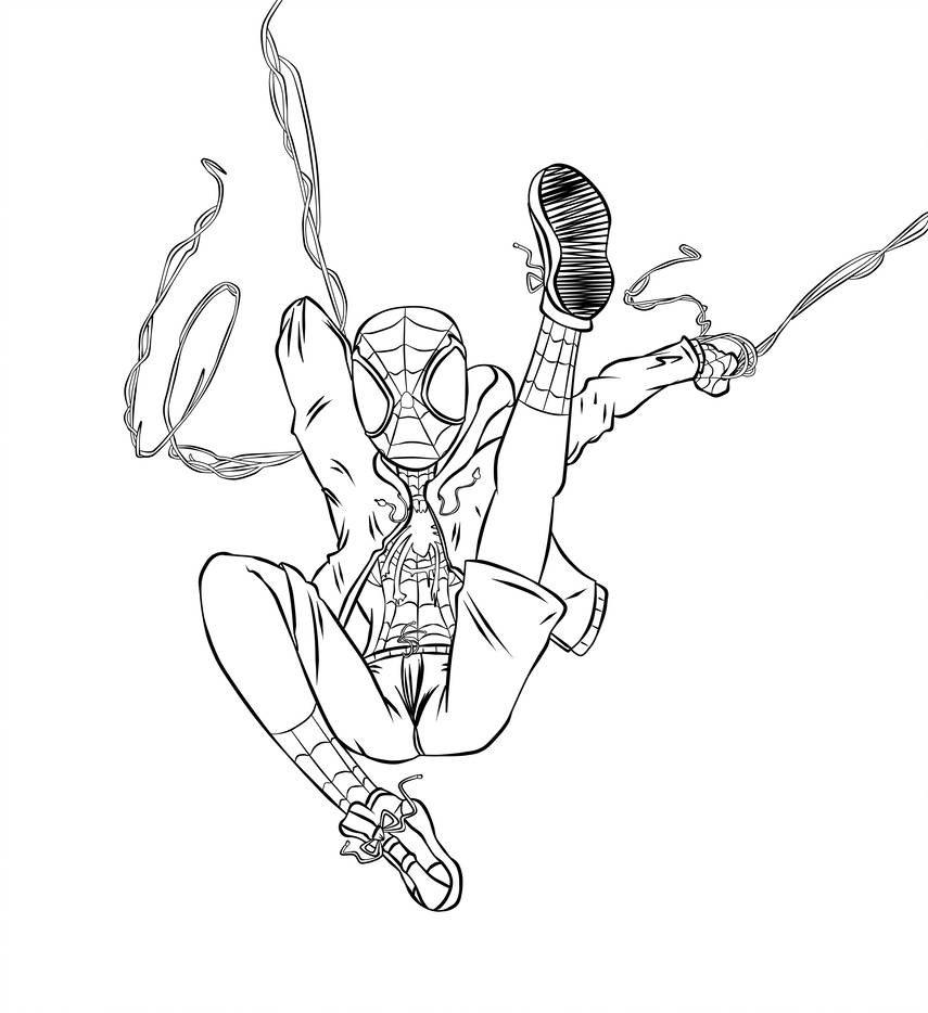 870 Top Spiderman Miles Coloring Pages Download Free Images