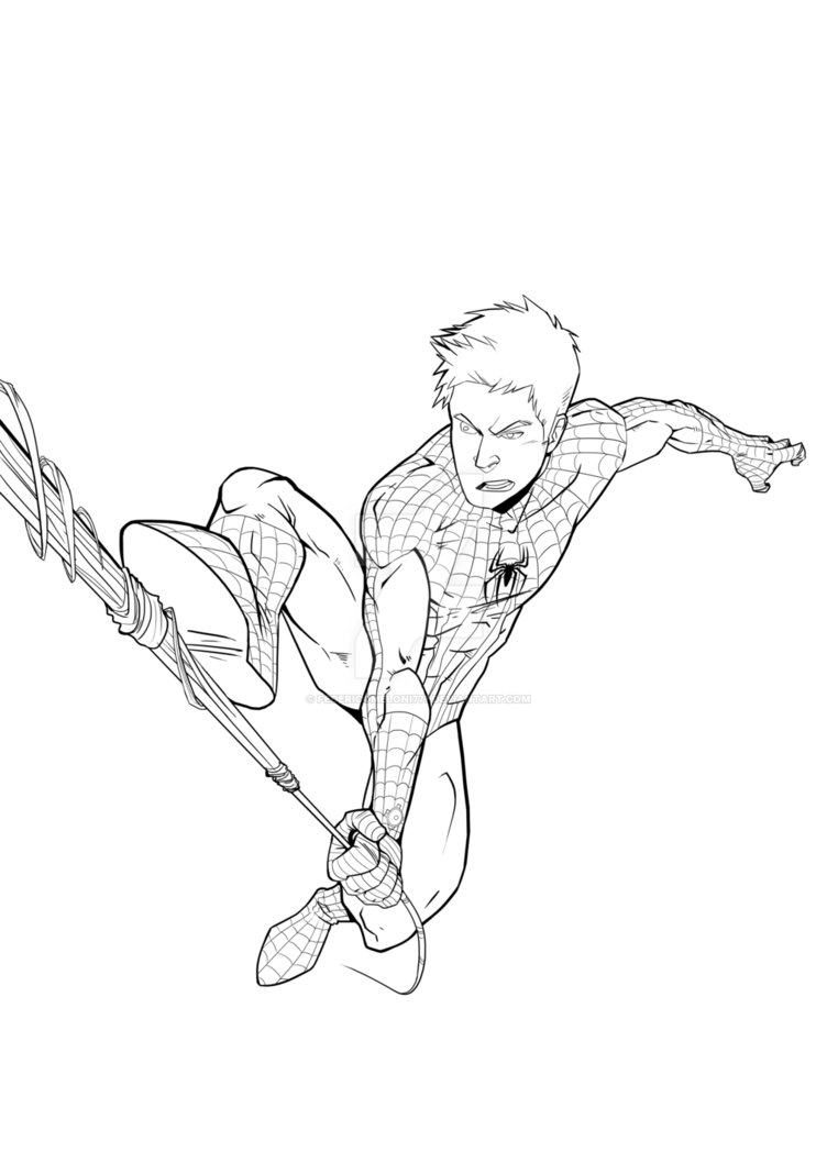 Spider-man Lineart