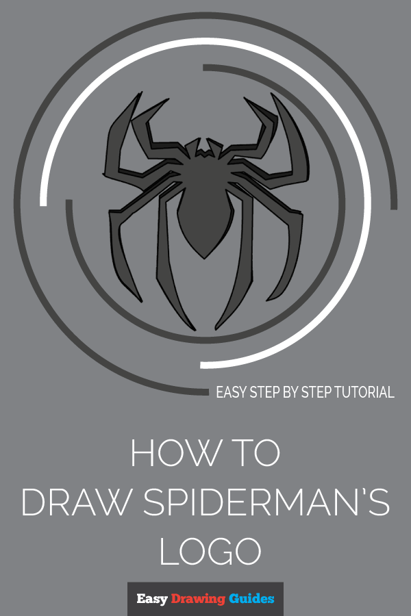 600x900 how to draw how to draw spiderman's logo in a few easy steps - Spiderman Logo Drawing