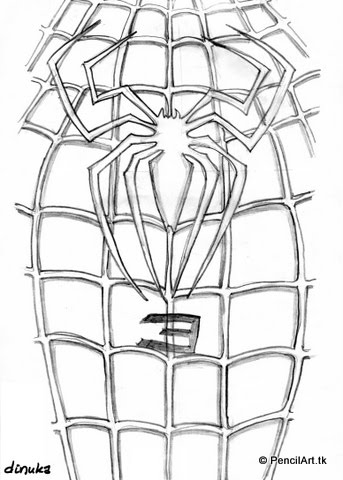 343x480 Pencil Art Tk - Spiderman Logo Drawing