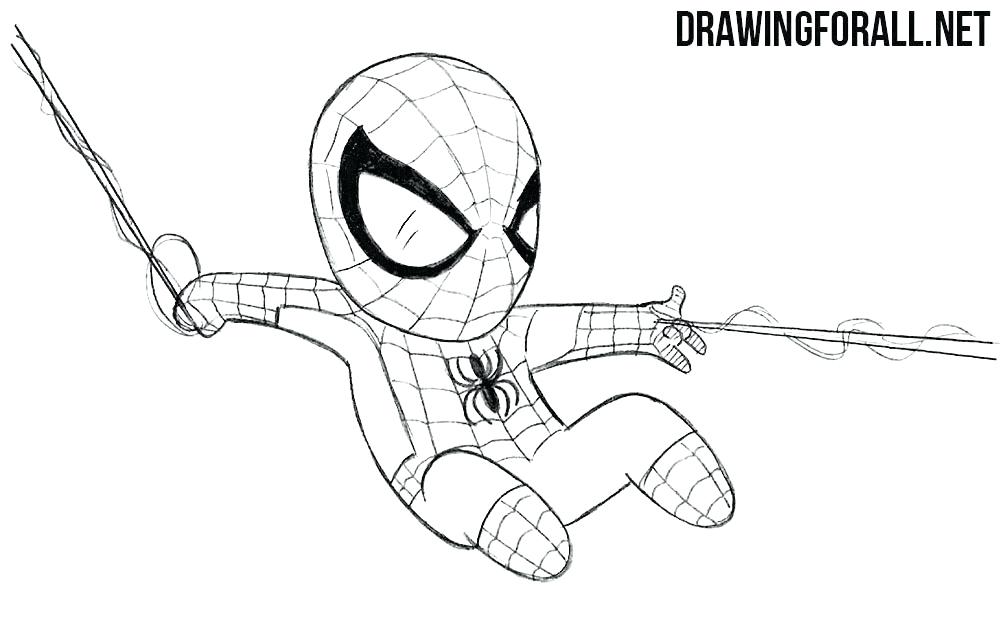 1000x637 spider man drawings how to draw spider man for kids spiderman logo - Spiderman Logo Drawing