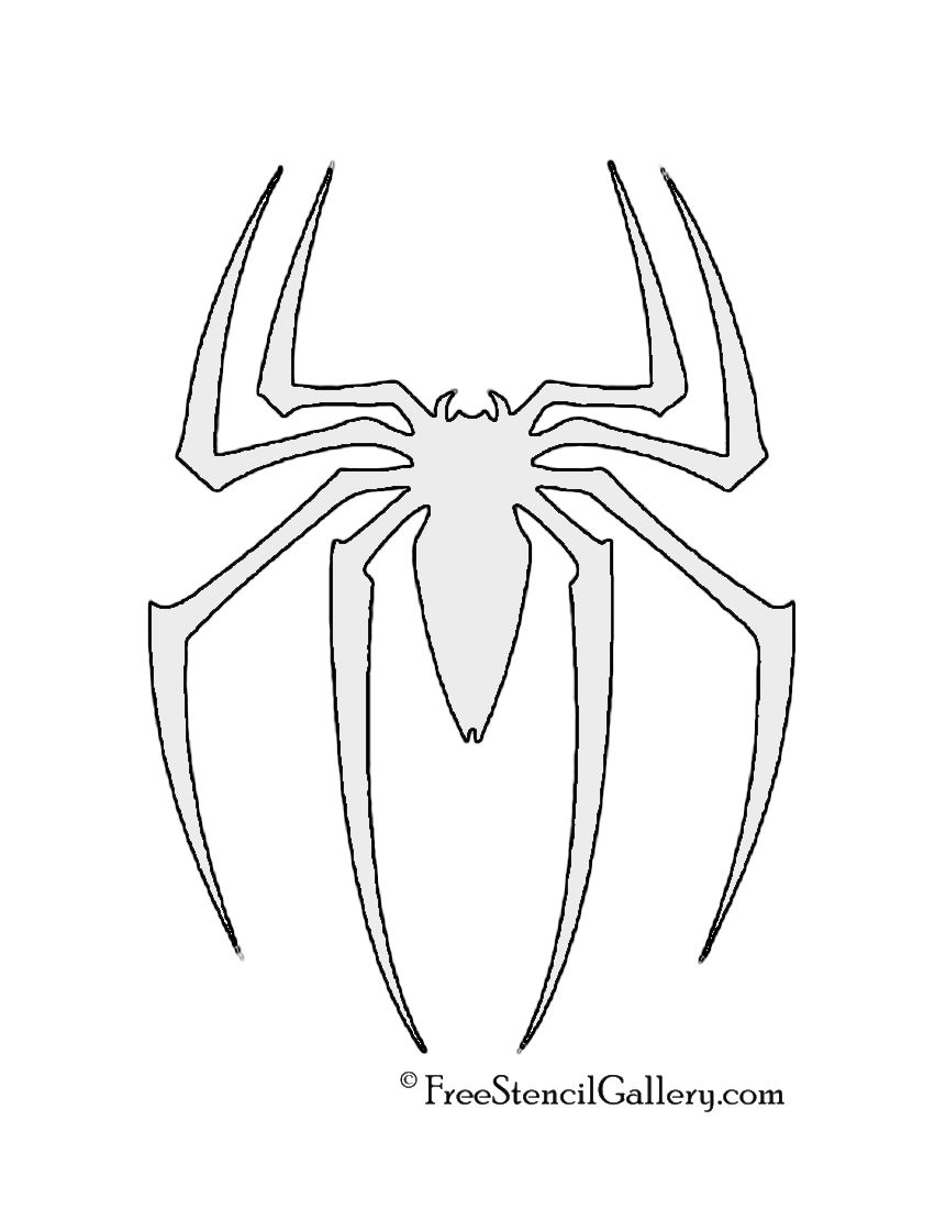 851x1100 spiderman symbol stencil cape ideas spiderman pumpkin - Spiderman Logo Drawing