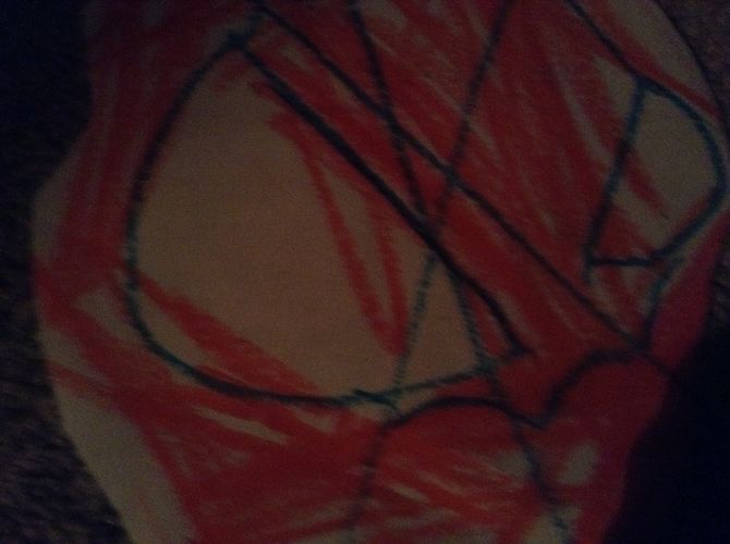 670x500 How To Make A Spider Man Mask Steps - Spiderman Mask Drawing