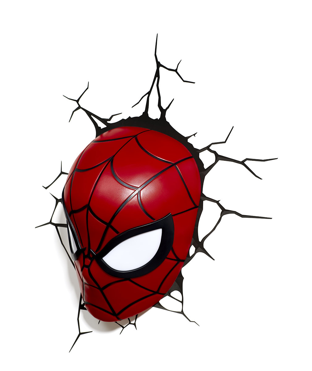1009x1201 light fx spiderman mask deco light night light wayfair - Spiderman Mask Drawing