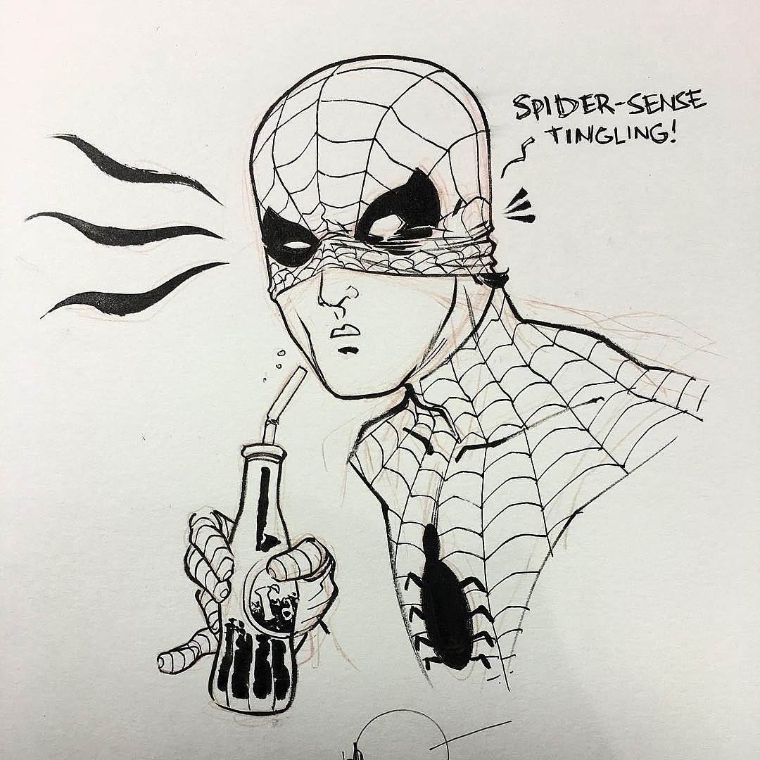 1080x1080 why spider man's half mask look is so important - Spiderman Mask Drawing