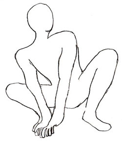 250x291 How To Draw Spider Man - Spiderman Outline Drawing