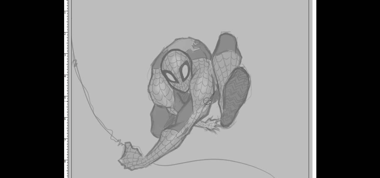 1280x600 How To Draw Spiderman Drawing Illustration Wonderhowto - Spiderman Outline Drawing