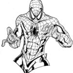 150x150 Spiderman Coloring Pages Outline Drawing - Spiderman Outline Drawing