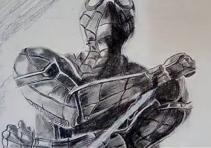 300x210 Pencil Sketch Of Spider Man Spider Man Pencilsparisalleyne - Spiderman Pencil Drawing
