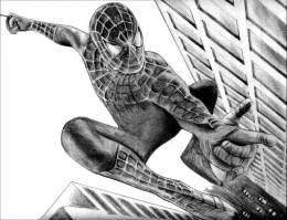 260x199 Spider Man Pencil Sketch - Spiderman Pencil Drawing
