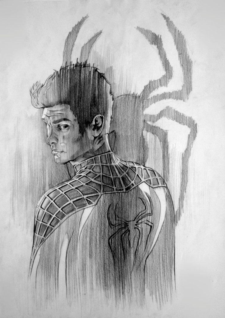 Spiderman Pencil Sketch At Paintingvalley Com Explore - vrogue.co
