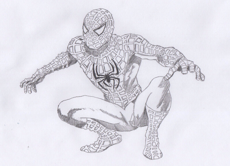 798x576 All Sizes Spiderman Pencil Drawing - Spiderman Pencil Drawing