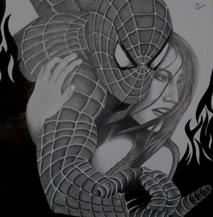 720x734 Hello Steemit Followers! I Make Spiderman Pencil Sketch On Paper - Spiderman Pencil Drawing