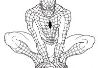 200x140 easy coloring pages of spiderman with spiderman simple drawing - Spiderman Simple Drawing