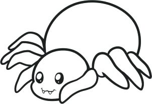 302x207 How To Draw A Spider Easy Look How Simple This Lesson Was - Spiderman Simple Drawing