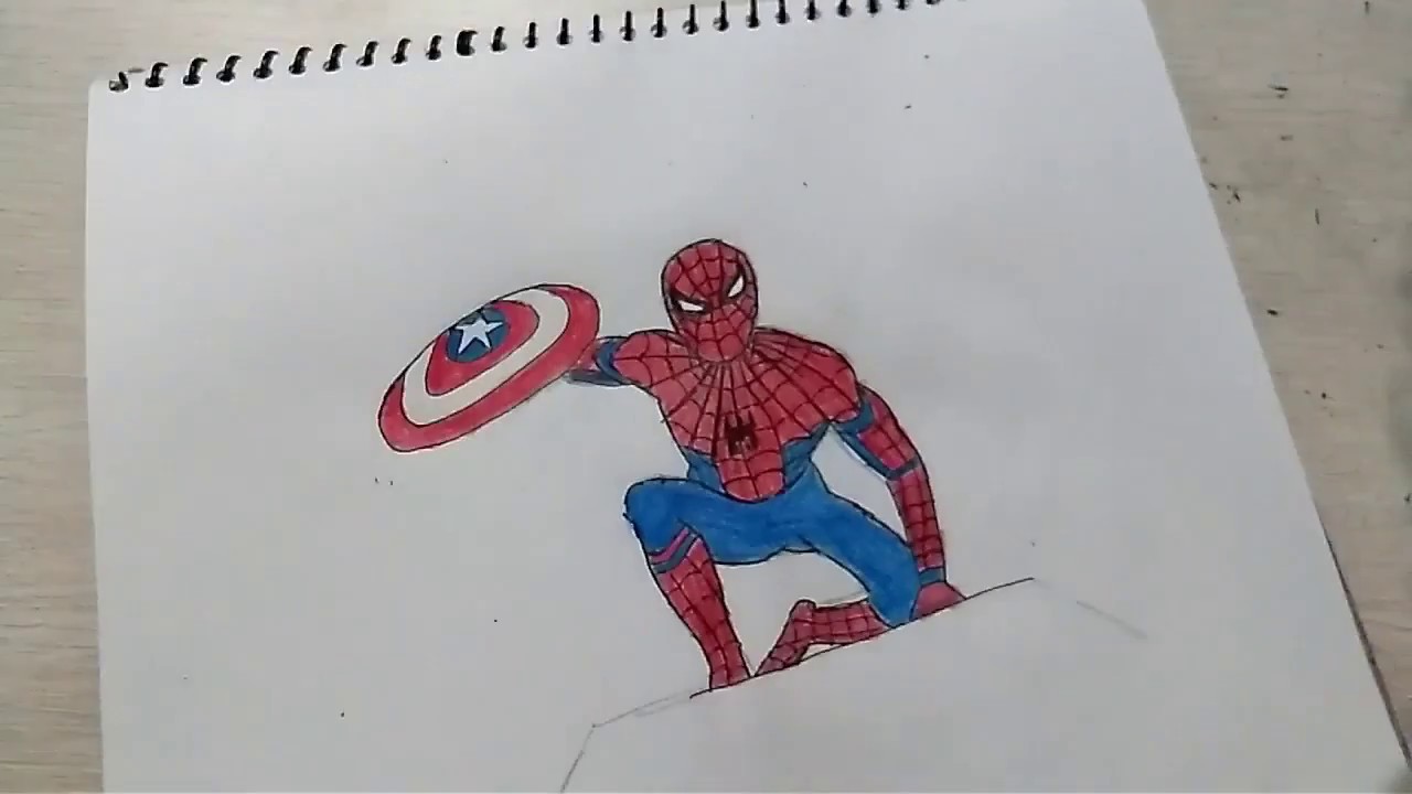 Spiderman Simple Drawing At Paintingvalley Com Explore