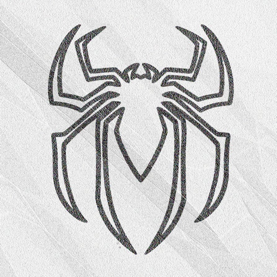 894x894 How To Draw Spiderman Logos - Spiderman Spider Drawing