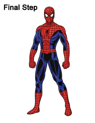 400x518 Spider Man Drawing Drawing Cartoon Drawing Tutorial, Marvel - Spiderman Spider Drawing