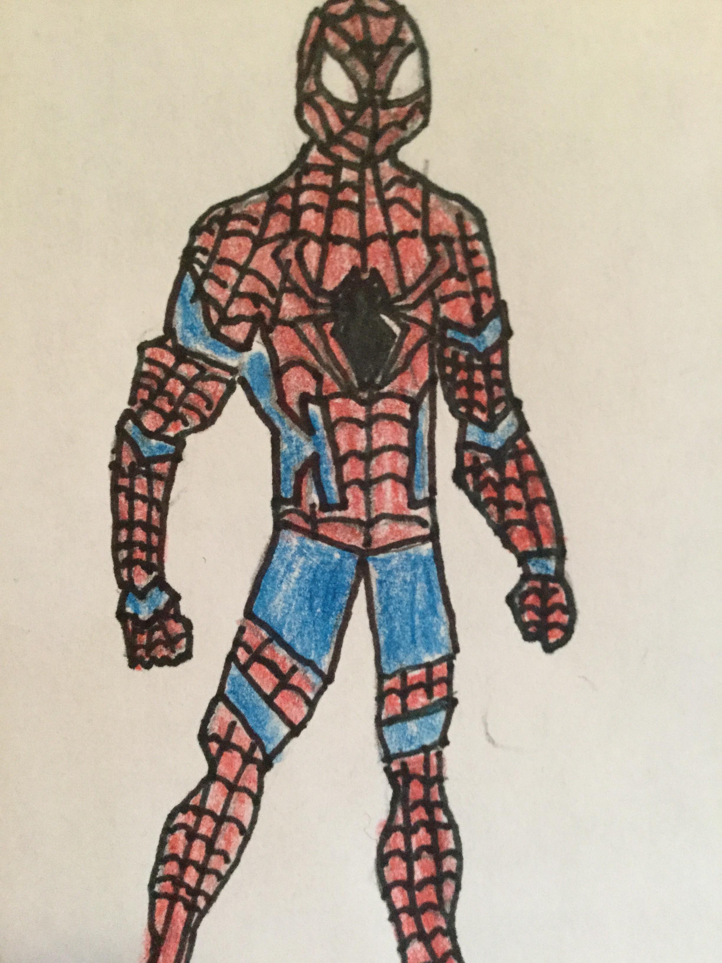 2448x3264 Tried My Best To Draw Spider Man Best Thing I've Drawn In My - Spiderman Spider Drawing