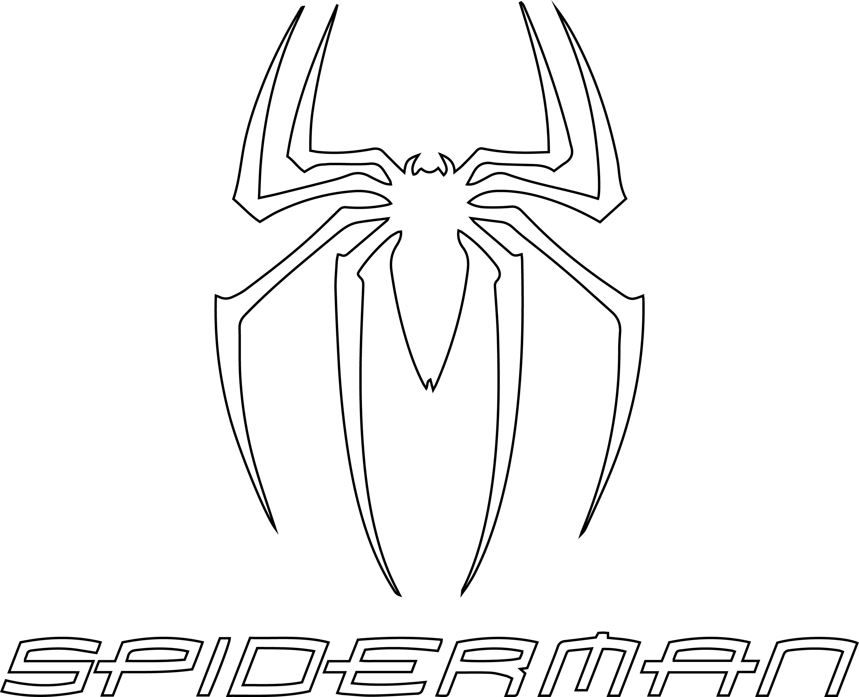 Featured image of post Spider Man Outline Drawing To draw spiderman s face start by drawing an oval to create a rough outline for the face