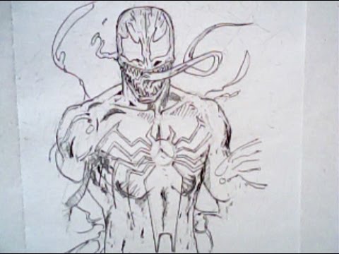 480x360 how to draw venom from spiderman - Spiderman Venom Drawing