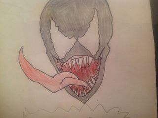 320x239 old drawing of venom - Spiderman Venom Drawing