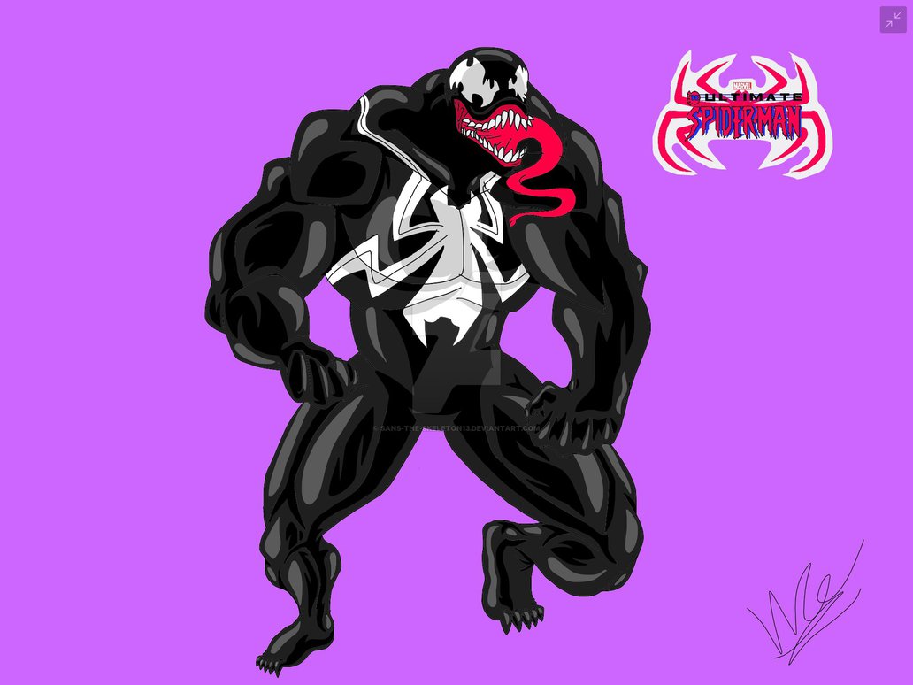 1032x774 ultimate spider man venom drawing - Spiderman Venom Drawing