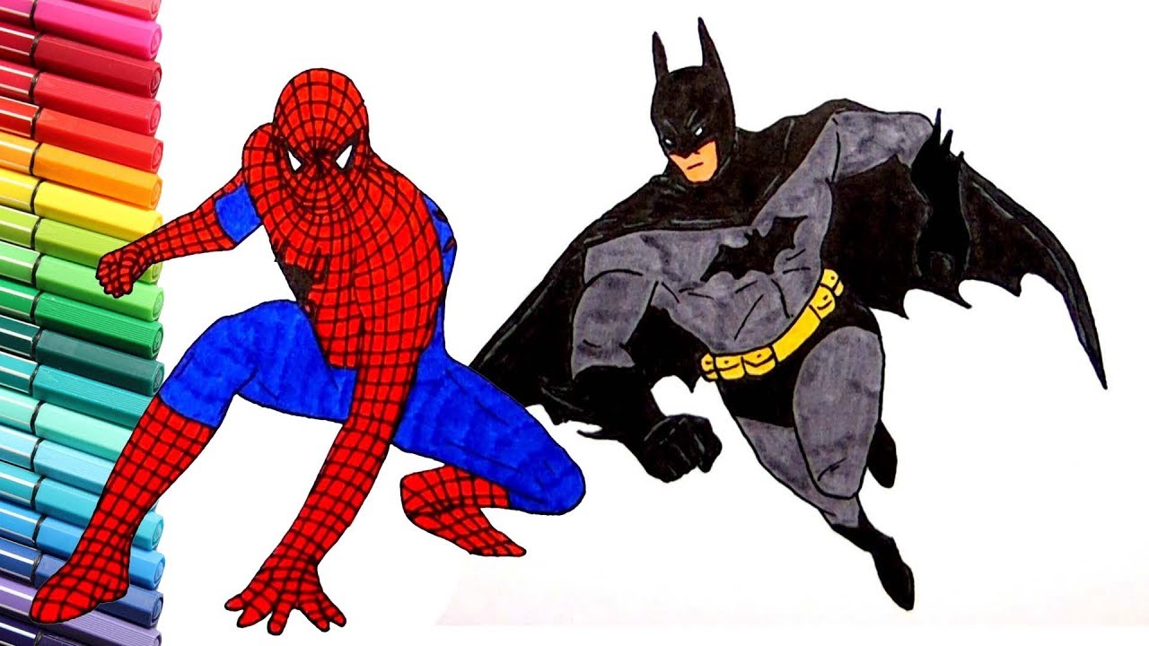 Spiderman Vs Batman Drawing at Explore collection