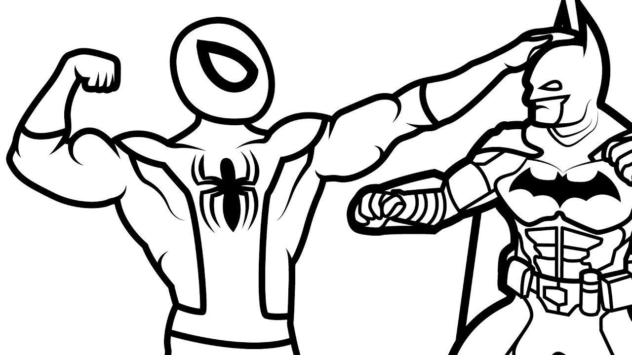 Download Coloring Pages Spiderman And Superman - maltandmacabre