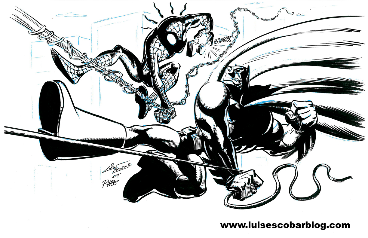 1224x792 Spider Man Vs Batman - Spiderman Vs Batman Drawing