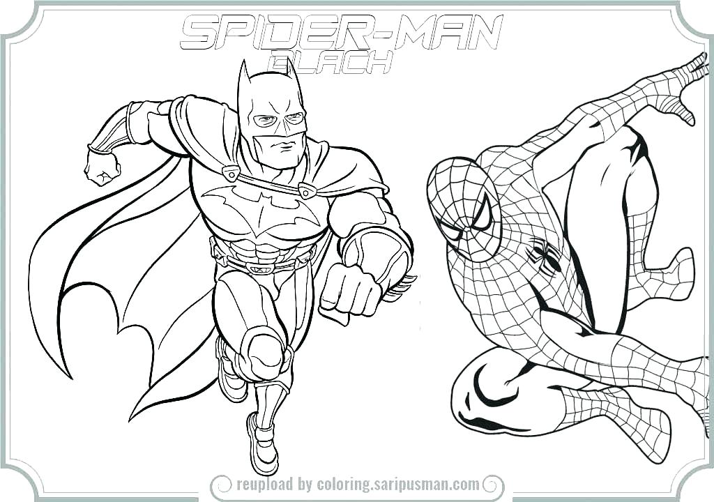 5100 Spiderman Clipart Coloring Pages For Free