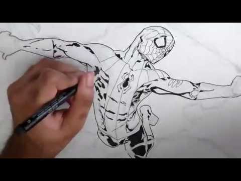 480x360 Speed Drawing Spider Man Vs Venom Version - Spiderman Vs Venom Drawing