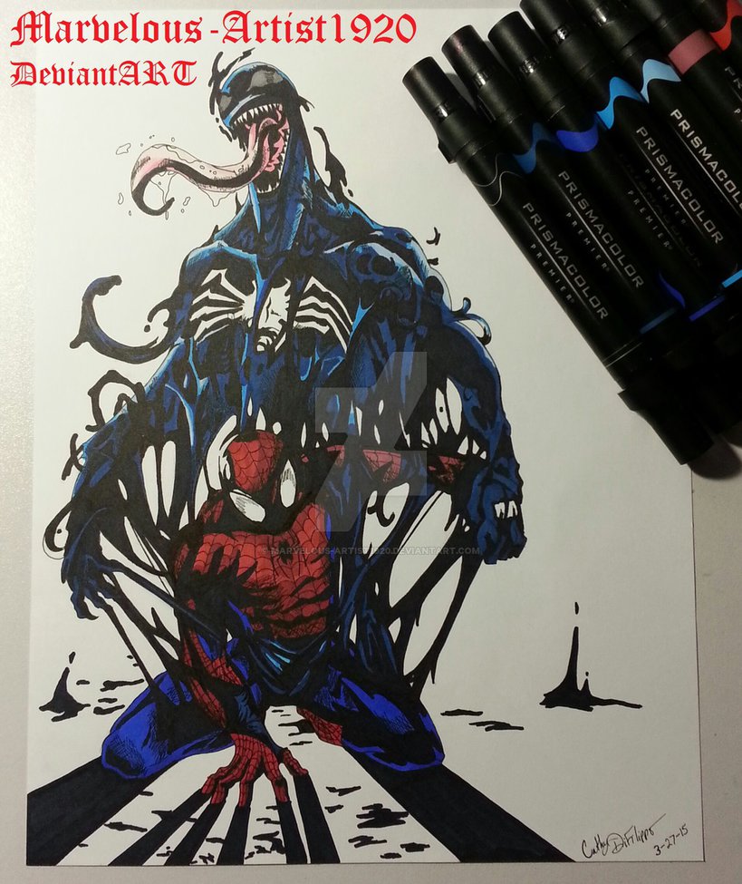 819x975 Spider Man Vs Venom - Spiderman Vs Venom Drawing