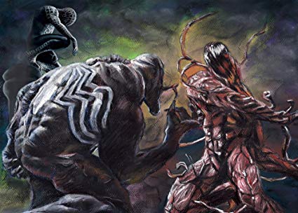 425x304 Carnage Vs Venom - Spiderman Vs Venom Drawing