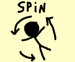 300x250 black person spinning under the word spin drawing - Spin Drawing