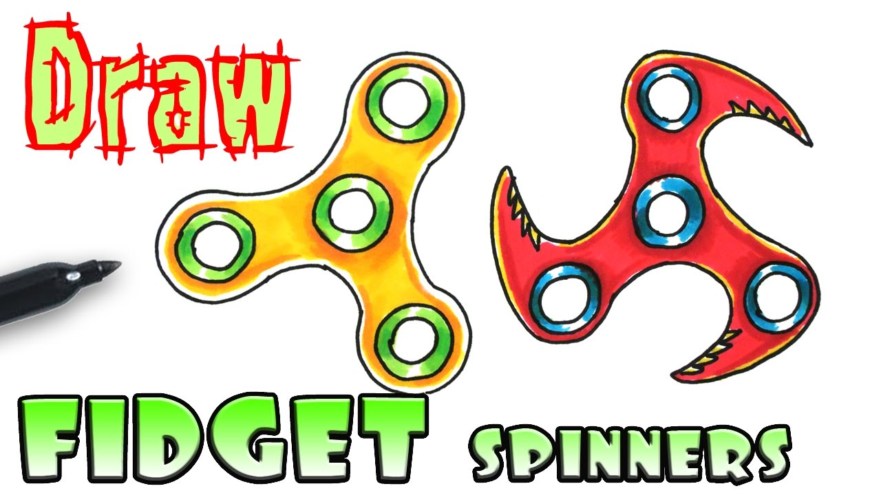 1280x720 how to draw a fidget spinner - Spinner Drawing