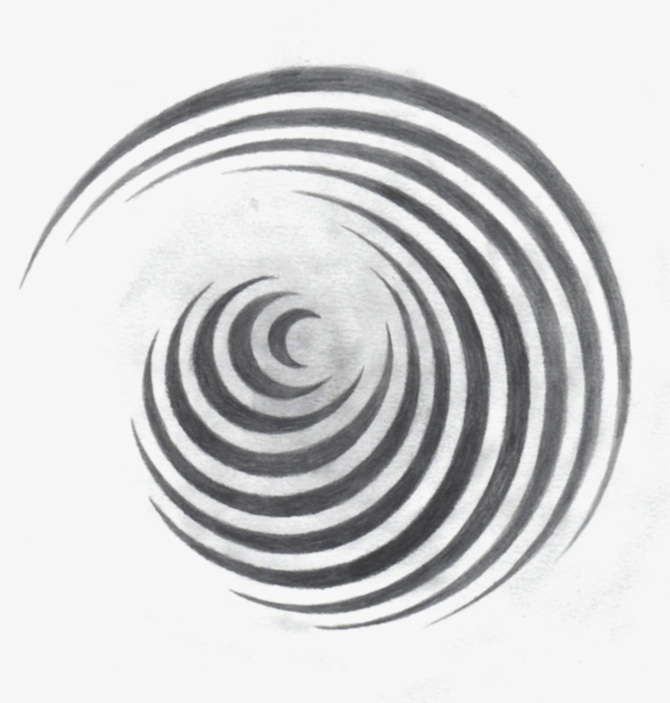 spiral art drawing