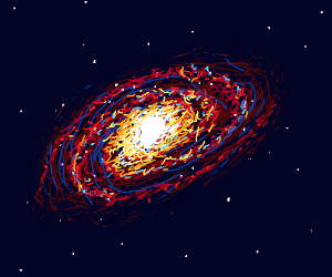 Spiral Galaxy Drawing at PaintingValley.com | Explore collection of