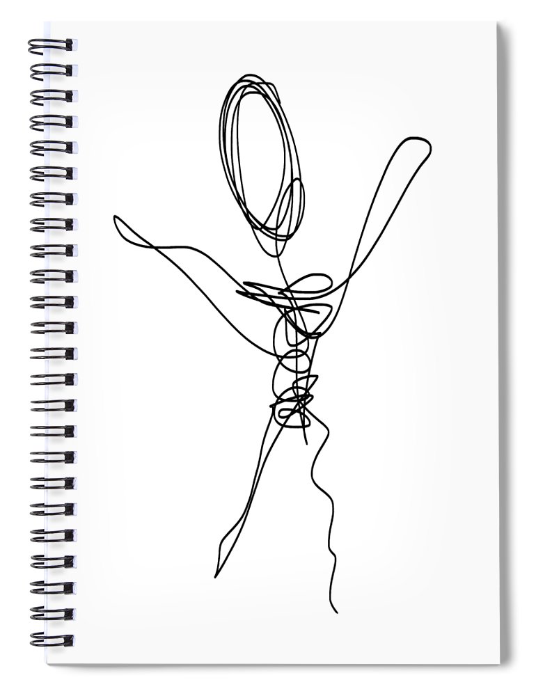 770x1000 blind contour one line drawing - Spiral Line Drawing